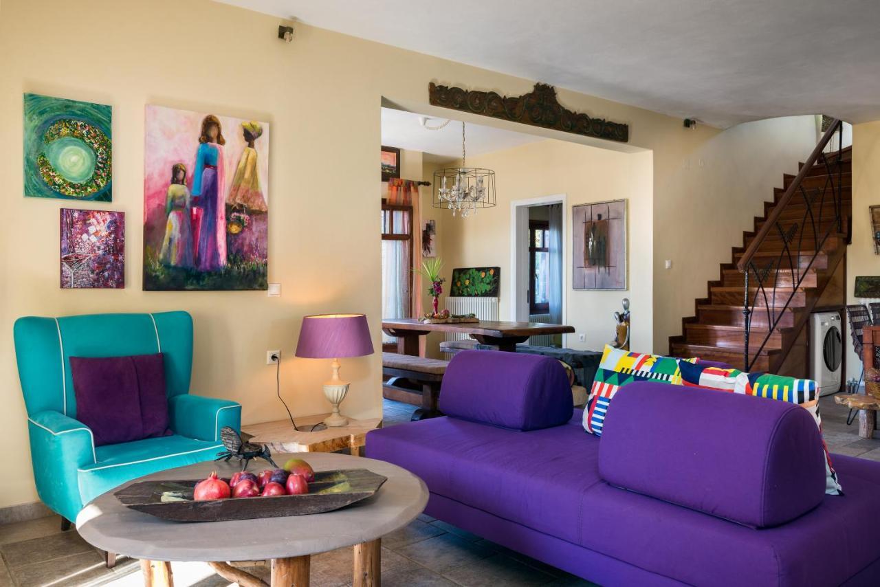 Beachfront Villa Meliti Ágios Matthaíos Bagian luar foto